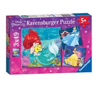 Ravensburger Disney Princess 3x 49 Piece Jigsaw Puzzles for Kids Age 5