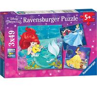 Ravensburger Disney Princess 3x 49 Piece Jigsaw Puzzles for Kids Age 5 Years...