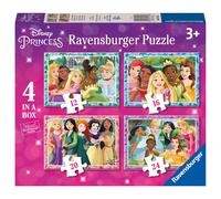Ravensburger Disney Princess 4 in a Box Jigsaw Puzzles for Kids Age 3 Years and Up - 12, 16, 20 & 24 Pieces