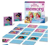 Ravensburger Disney Princess Mini Memory Game - Preschool Matching Pairs Card Game for Toddlers & Kids 3+ | Pocket Travel Game | Educational Concentration & Memory Training Gift