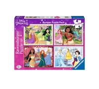 Ravensburger 05229, Disney Princess, 4 100 Piece, Bumper Pack, Kids, Recommended Age 5+, Quality Puzzle, Multicoloured, único