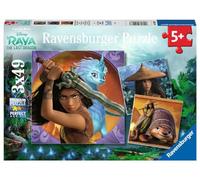 Ravensburger Disney Raya & The Last Dragon - 3 x 49 Piece Jigsaw Puzzles for Kids Age 5 Years Up