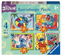 Ravensburger Disney Stitch Jigsaw Puzzles for Kids Age 3 Years Up - 4 in a Box (12, 16, 20, 24 Pieces) - Educational Toys and Games for Children