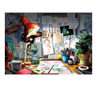 Ravensburger Disney The Artist's Desk 1000 Piece Jigsaw Puzzle for Adults - 12000302 - Handcrafted Tooling Made in Germany Every Piece Fits Together