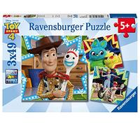 Disney Pixar Toy Story 4, 3X 49 Piece Jigsaw Puzzles Ravensburger Multi One Size