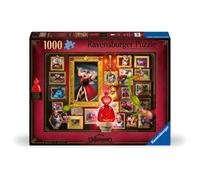 Ravensburger Disney Villainous:Queen of Hearts and Figurine 1000 Piece Jigsaw Puzzle for Adults - 12001111 - Handcrafted Tooling Made in Germany Ev