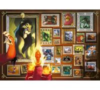 Ravensburger Disney Villainous: Scar and Figurine 1000 Piece Jigsaw Puzzle for Adults - 12001112 - Handcrafted Tooling, Made in Germany, Every Piece Fits Together Perfectly
