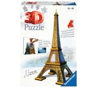 Ravensburger Eiffel Tower 216 Piece 3D Jigsaw Puzzle for Kids and Adults 12556 Easy Click Technology Means Pieces Fit Togeth