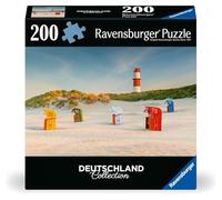 Ravensburger Erwachsenenpuzzle 200 Teile - Leuchtturm hinter der Düne auf Borkum
