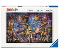 Ravensburger Adult Jigsaw Puzzle Dragon's Library 3000 Pieces Multicolor