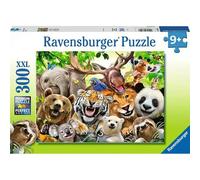 Ravensburger Exotic Animals Selfie 300-Piece Jigsaw Puzzle for Kids Age 9 and Up and Adults - Colourful XXL Wildlife Puzzle