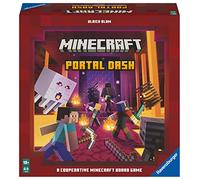 Ravensburger Familienspiel Minecraft Portal Dash, Gesellschaftsspiel für Kinder und Erwachsene, für 2-4 Spieler, Brettspiel ab 10 Jahren