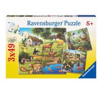 Ravensburger Forest Zoo & Pets Jigsaw Puzzle (3 x 49 Piece)