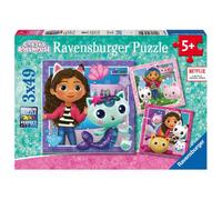 Ravensburger Gabby's Dollhouse 3X 49 Piece Jigsaw Puzzles - Brand New And Sealed