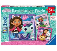 Ravensburger Gabby's Dollhouse Jigsaw Puzzles 3x 49 Pieces