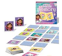 Ravensburger Gabbys Dollhouse Toys - Educational Mini Memory Game for Kids Age 3 Years Up - Matching Picture Snap Pairs