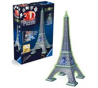 Disney Eiffel Tower Glow In The Dark 216 Piece 3D Puzzle One Colour