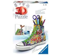 Ravensburger Graffiti Shoe 3D Jigsaw Puzzle for Kids Age 8 Years Up - 108 Pieces Pencil Pot - No Glue Required