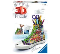 Ravensburger Graffiti Shoe 3D Jigsaw Puzzle for Kids Age 8 Years Up - 108 Pieces Pencil Pot - No Glue Required