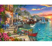 Ravensburger Grandiose Greece 15271 Puzzle | 1000 Piece Delight for Adults | Unique & Perfectly Fitting Pieces | Softclick Technology | Anti-Glare & Premium Quality | Size: 27" x 20"