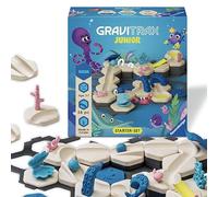 Ravensburger GraviTrax Junior Starter-Set S Ocean - Erweiterbare Kugelbahn für Kinder, Murmelbahn aus umweltfreundlichen Materialen mit Themenwelten, Konstruktionsspielzeug ab 3 Jahren