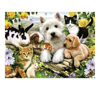 Ravensburger Happy Animal Buddies | 300-Piece Jigsaw Puzzle for Kids | Unique Pieces | Fun & Educational Toy