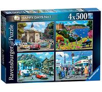 Ravensburger Happy Days Collection No.1 Look North 4x 500 Piece Jigsaw Puzzle for Adults and Kids Age 10 Years Up