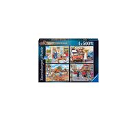 Ravensburger Happy Days Collection No.6 Nostalgic Work Day Memories 4x 500 Piece Jigsaw Puzzles Adults And Kids Age 10 Years Up