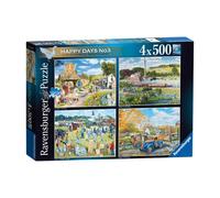 Ravensburger Happy Days No.3 Countryside Nostalgia 4X 500 Piece Jigsaw Puzzles