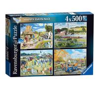 Ravensburger 16578 Happy Days No.3 Countryside Nostalgia 4X 500 Piece Jigsaw Puzzles for Adults & for Kids Age 10 and Up