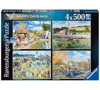 Ravensburger Happy Days No.3 Countryside Nostalgia 4x 500 Piece Jigsaw Puzzles for Adults and for Kids Age 10 and Up