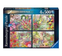 Ravensburger Happy Days No 4 Glorious Gardens Jigsaw Puzzle (4 x 500 Pieces)
