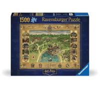 Ravensburger Harry Potter Gifts - Hogwarts Map 1500 Piece Jigsaw Puzzles for Adults and Kids Age 12 Years Up