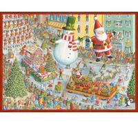 Ravensburger - Here Comes Christmas! - 500 Piece Jigsaw Puzzle - Featuring Santa and a Snowman as They Thrill The Crowd in The Big Parade - Premium Quality - Ages 12+
