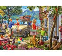 Ravensburger Holiday Cottage 1000 Piece Jigsaw Puzzle - Charming Summer Family Cottage Scene by Artist Steve Read