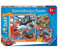 Ravensburger 5722 Hot Wheels 3X 49 Piece Jigsaw Puzzles for Kids Age 5 Years Up