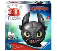 Dragons 3 Ohnezahn mit Ohren 3D Puzzle-Ball 72 Teile: Erlebe Puzzeln in der 3. Dimension