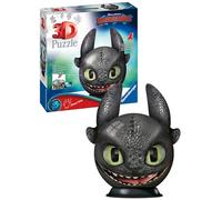 Dragons 3 Ohnezahn mit Ohren 3D Puzzle-Ball 72 Teile: Erlebe Puzzeln in der 3. Dimension