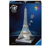 Ravensburger Iconics Eiffel Tower - Light Up 216 piece 3D Jigsaw Puzzle for Adul