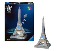 Ravensburger Iconics Eiffel Tower - Light Up 216 piece 3D Jigsaw Puzzle for Adults and Kids Age 10+ Years Up