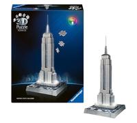 Ravensburger Iconics Empire State Building - Light Up 216 piece 3D Jigsaw Puzzle for Adults and Kids Age 10+ Years Up