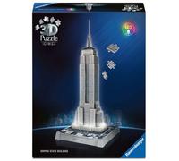 Ravensburger Iconics Empire State Building - Light Up 216 piece 3D Jigsaw Puzzle for Adults and Kids Age 10+ Years Up