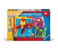Ravensburger Jigsaw Puzzles – Iron Man & His Awesome Friends – 3x 49-piece Puzzles – Ages 5+