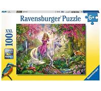 Ravensburger Jigsaw Puzzle 10641 7 Girl Riding a Unicorn 100 Pieces Gray