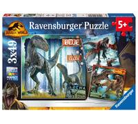 Ravensburger Jurassic World Dominion - Restricted Access 3X 49 Piece Jigsaw Puzzles