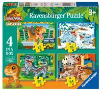 Ravensburger Jurassic World Explorers 4 in a Box Puzzles