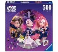 Ravensburger K-Pop Demon Hunters 500-Piece Round Jigsaw Puzzle - Fun Family Activity