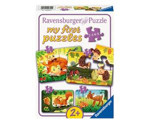 Ravensburger Kinderpuzzle - 12000854 Kleine Tierfamilien - 2,4,6,8 Teile Puzzle