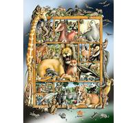 Ravensburger Kinderpuzzle - 12000862 Tiere im Regal - 100 Teile XXL Puzzle für K