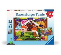 Ravensburger Enchanting Fairy Tales Jigsaw Puzzles for Kids Age 3 Years Up - 2x 12 Pieces